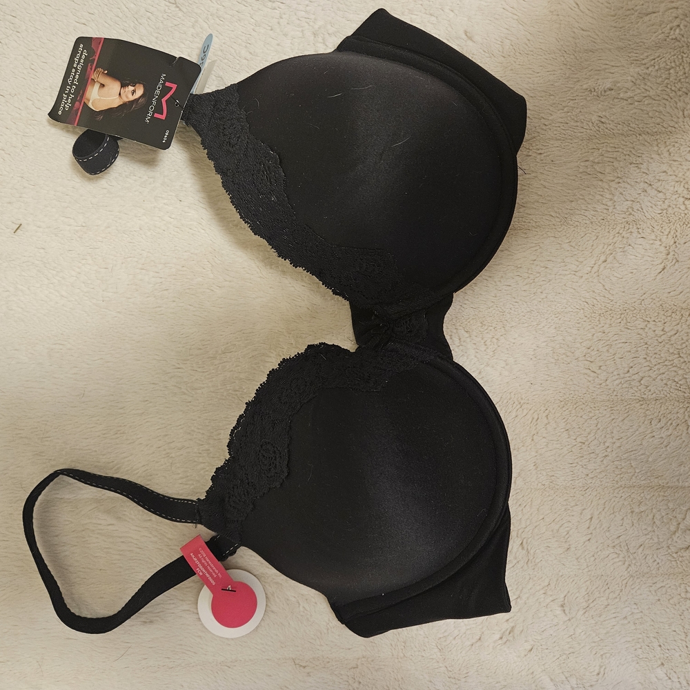 Black Lace Trim Bra